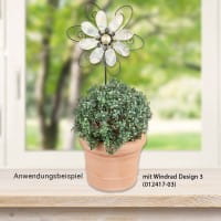 Windrad Design 3, Ø 29,5cm, Höhe 107cm, schwarz