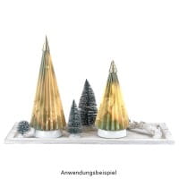 LED-Stab-Podeste, 3 Höhen, Ø7,7cm, 14-26 LEDs, warmweiß, inkl. Timer