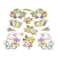 3-D Relief-Sticker, Wichtel-Welt 1, verschiedene Größen, selbstklebend