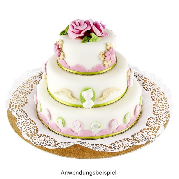 Styropor-Torte, 3 Styropor-Podeste, Ø20 cm, Ø15 cm, Ø10 cm
