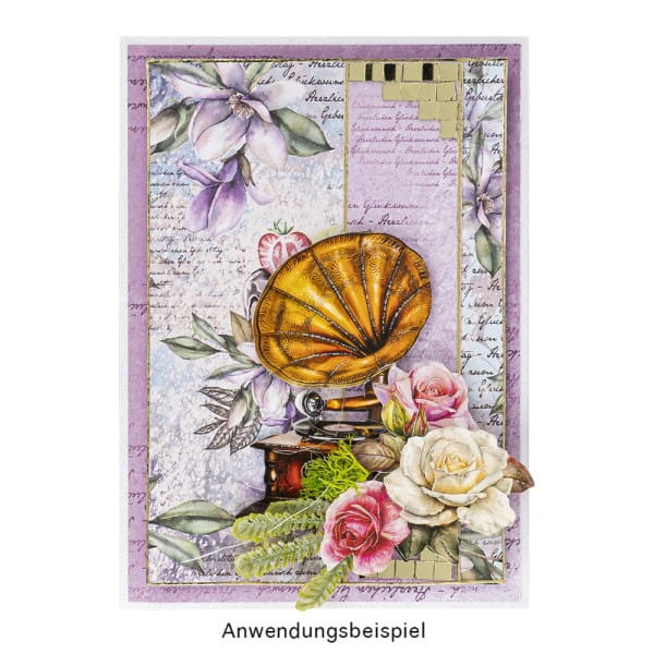 Spiegel-Mosaik-Sticker, 9,7cm x 29,6cm, selbstklebend, gold