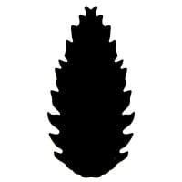 Jumbo-Stanzer, Tannenzapfen, 7,3cm x 3,8cm