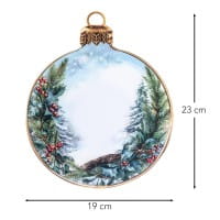 Motiv-Windradfolien, Weihnachtskugeln 1, 19cm x 23cm, 500µ, 2 Designs, 8 Stück