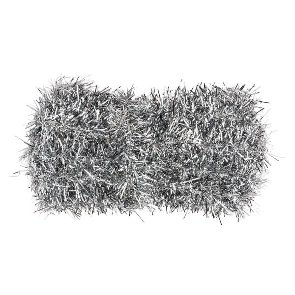 Lamettaband mit Draht, 3m lang, silber-metallic