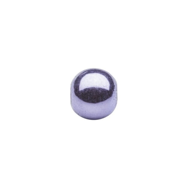 Metallic-Perlen, Ø6 mm, 50 Stück, violett