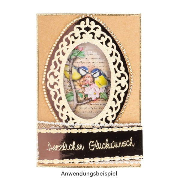 Transparent-Stickerbogen, Vintage Vögel & Schmetterlinge, versch. Designs, 10cm x 30cm, 10 Bogen