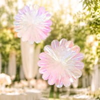 BastelBox: Folienblüten mit Schimmereffekt, 73-teilig