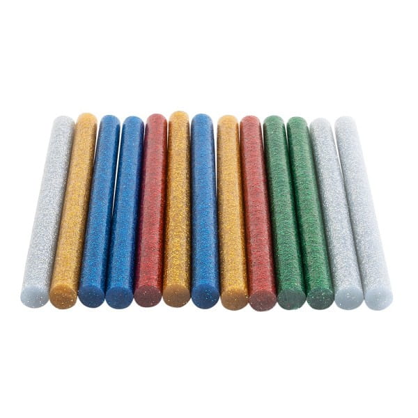 Universal Heißklebepatronen, Glitzer, Ø 0,7cm, 10cm lang, 100 Stück