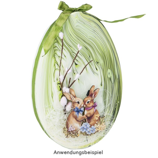 Geschenkboxen in Eiform, 2 versch. Größen, mit Deckel, weiß, 2 Stück