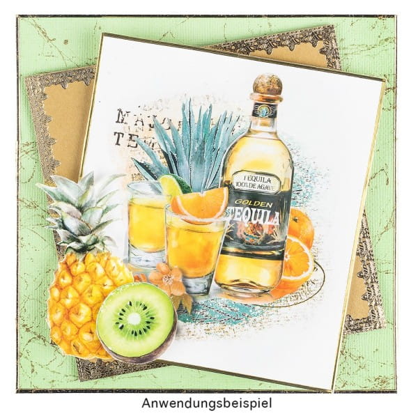 Aqua-Transfermotive, stilvoll Essen & Trinken, DIN A4, farbig, 5 Bogen