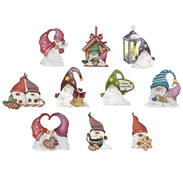 3-D Motive, Wichtel, 4,5-9,5cm, 10 Motive