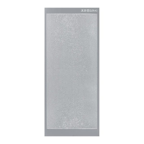 Sticker, feine Bordüren, Perlmuttfolie, silber