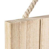 Holzplatte, Nostalgie, 24cm x 24cm x 1,5cm, mit Aufhängung für die Wand