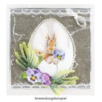 3-D Relief-Sticker, Ostergrüße 2, Design 1, 21cm x 30cm, verschiedene Größen, selbstklebend