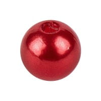 Perlen, Perlmutt, Ø 8mm, rot, 120g