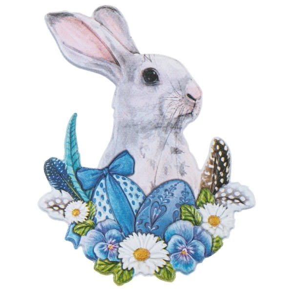 3-D Relief-Sticker, Niedliche Hasen 1, 21cm x 30cm, verschiedene Größen, selbstklebend