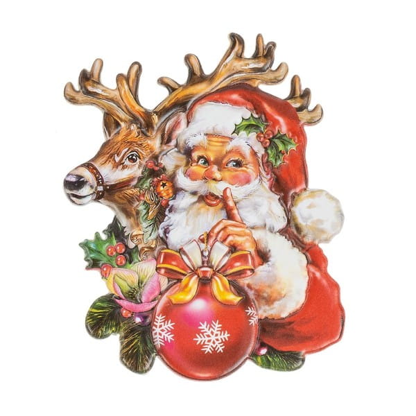 3-D Relief-Sticker, Weihnachten nostalgisch 2, Design 4, verschiedene Größen, selbstklebend