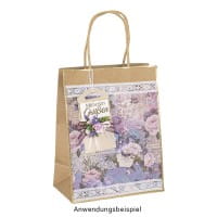 Selbstklebende Stoffe, Blumen 1, DIN A4, verschiedene Designs, 10 Stück