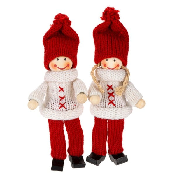 Winter-Püppchen, Amelie 7, 18cm hoch, 2 Stück | Deko-Figuren | Deko-Figuren | Deko- & Geschenkartikel