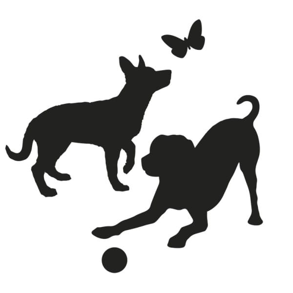 Jumbo-Stanzer, Hunde, 6,8cm x 6,7cm
