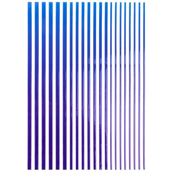 3-D Sticker-Bordüren "Farbverlauf", 28,5cm, verschiedene Breiten, blau/violett