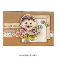 3-D Motive, Niedliche Igel, 7,5-8,5cm, 10 Motive
