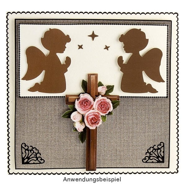 Jumbo-Stanzer, Betender Engel, 6,2cm x 6,3cm