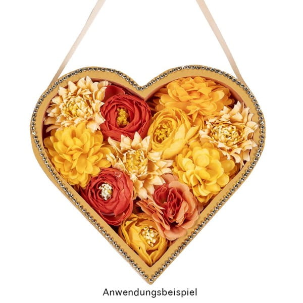 Deko-Blüten, Ranunkel 2, Ø 4cm, verschiedene Farben, 14 Stück
