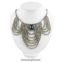 Perlen, Raute, facettiert, 0,6cm x 0,4cm, silber, 900 Stück