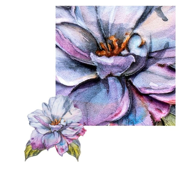 3-D Relief-Sticker, Blumen & Schmetterlinge 4, 21cm x 30cm, verschiedene Größen, selbstklebend
