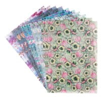 Motiv-Transparentpapiere Deluxe, Blumen 1, DIN A4, 150g/m², verschiedene Designs, geprägt, 10 Bogen