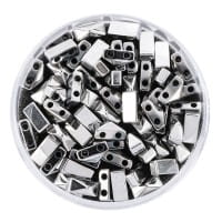 Hämatit-Perlen, Pyramide, 4mm x 6mm x 3mm, chromoptik-silber, 60 Stück