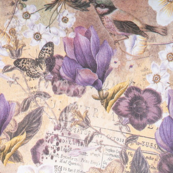 Selbstklebende Stoffe, Blumen 1, DIN A4, verschiedene Designs, 10 Stück