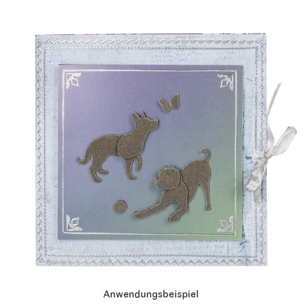 Jumbo-Stanzer, Hunde, 6,8cm x 6,7cm