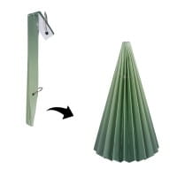 Magnet-Falt-Tanne, Design 4, Ø9,5cm, 17cm hoch, 180g/m², inkl. Tannenspitze