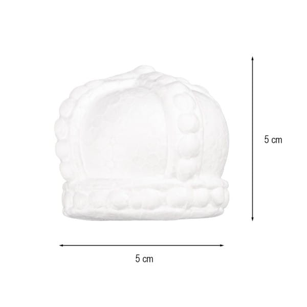 Styropor-Kronen, 50mm x 50mm, 10 Stück