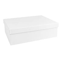 Geschenkboxen, rechteckig, verschiedene Größen, weiß, Rohlinge zum Weiterverzieren, 10 Stück