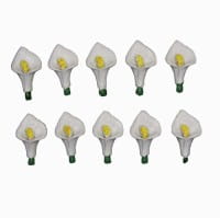 Relief-Blüte Calla, 3 x 2 cm, 10er Set