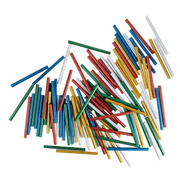 Universal Heißklebepatronen, Glitzer, Ø 0,7cm, 10cm lang, 100 Stück