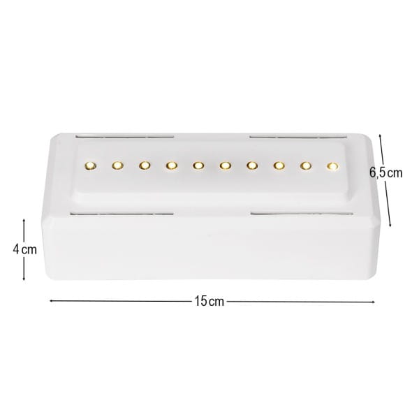 LED-Steck-Podest Rechteck, 15cm x 6,5cm x 4cm, inkl. Timer