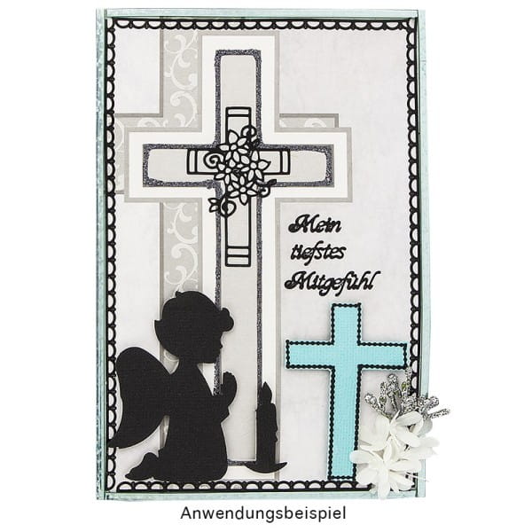 Jumbo-Stanzer, Betender Engel, 6,2cm x 6,3cm