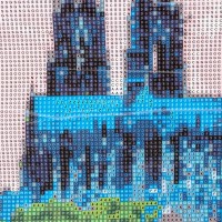 Diamond-Painting-Bild, Kölner Dom, 25cm x 35cm, inkl. Werkzeug