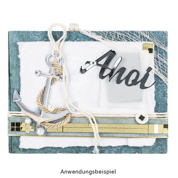 Spiegel-Mosaik-Sticker, 9,7cm x 29,6cm, selbstklebend, gold