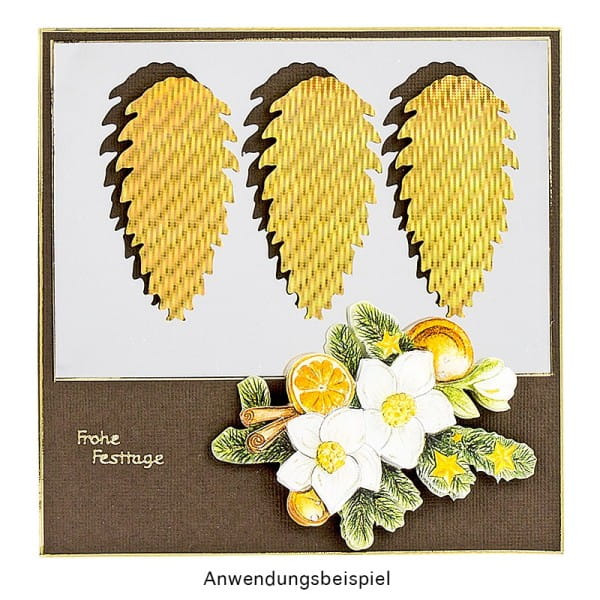 Jumbo-Stanzer, Tannenzapfen, 7,3cm x 3,8cm