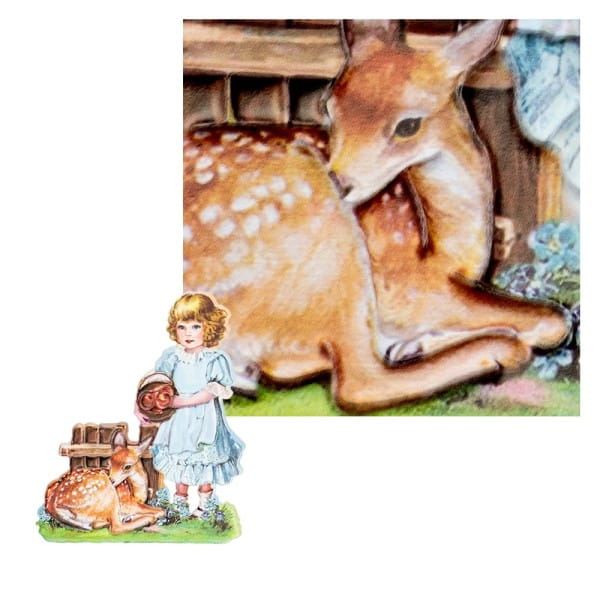 3-D Relief-Sticker, Nostalgie-Kindermotive 3, verschiedene Größen, selbstklebend