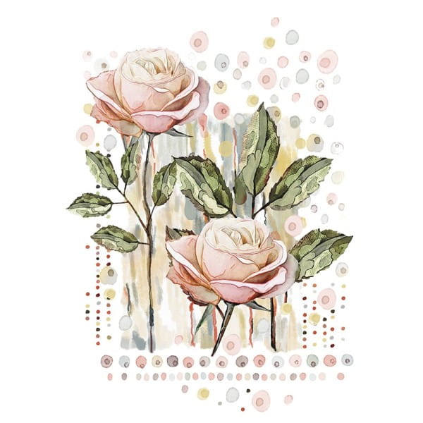 Color Bügeltransfers, DIN A4, Blumen 11