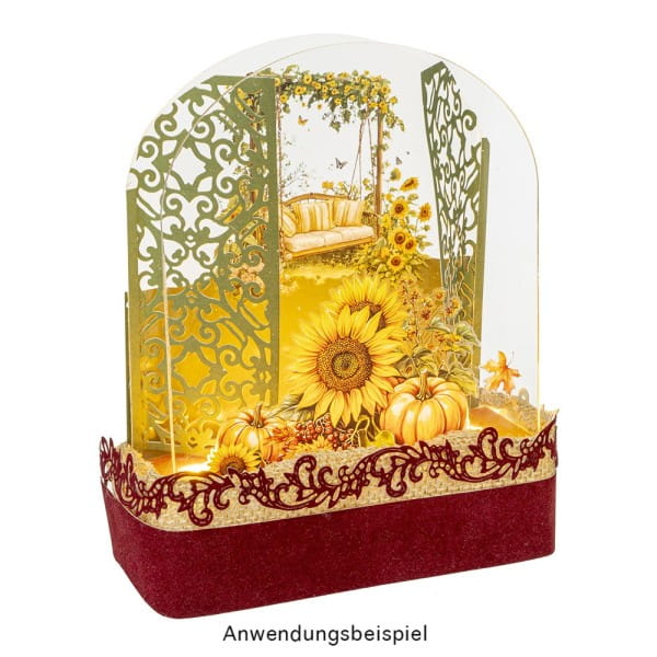 LED-Steck-Podest Rechteck, 15cm x 6,5cm x 4cm, inkl. Timer