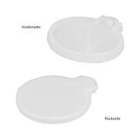Silikonform, Holografie-Effekt, Weihnachtskugel, 6,8cm x 6,8cm x 0,8cm, lebensmittelecht