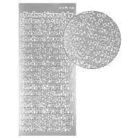 Sticker, Frohes Neues Jahr, silber