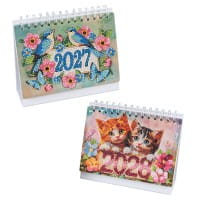 ExklusivBox: Diamond-Painting-Tischkalender für 2027 & 2028, 4-teilig